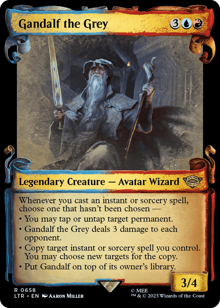 Gandalf the Grey [The Lord of the Rings: Tales of Middle-Earth Showcase Scrolls] | Card Merchant Takapuna