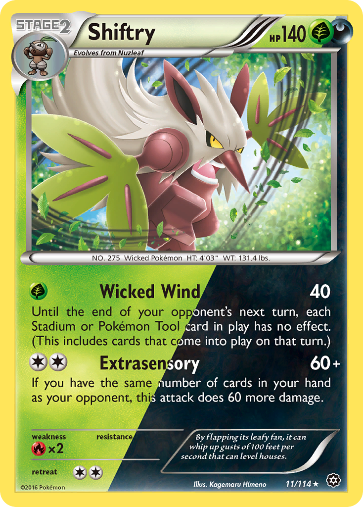 Shiftry (11/114) [XY: Steam Siege] | Card Merchant Takapuna