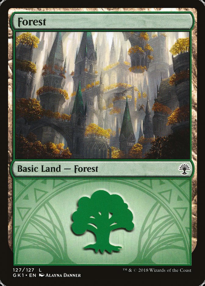 Forest (127) [Guilds of Ravnica Guild Kit] | Card Merchant Takapuna