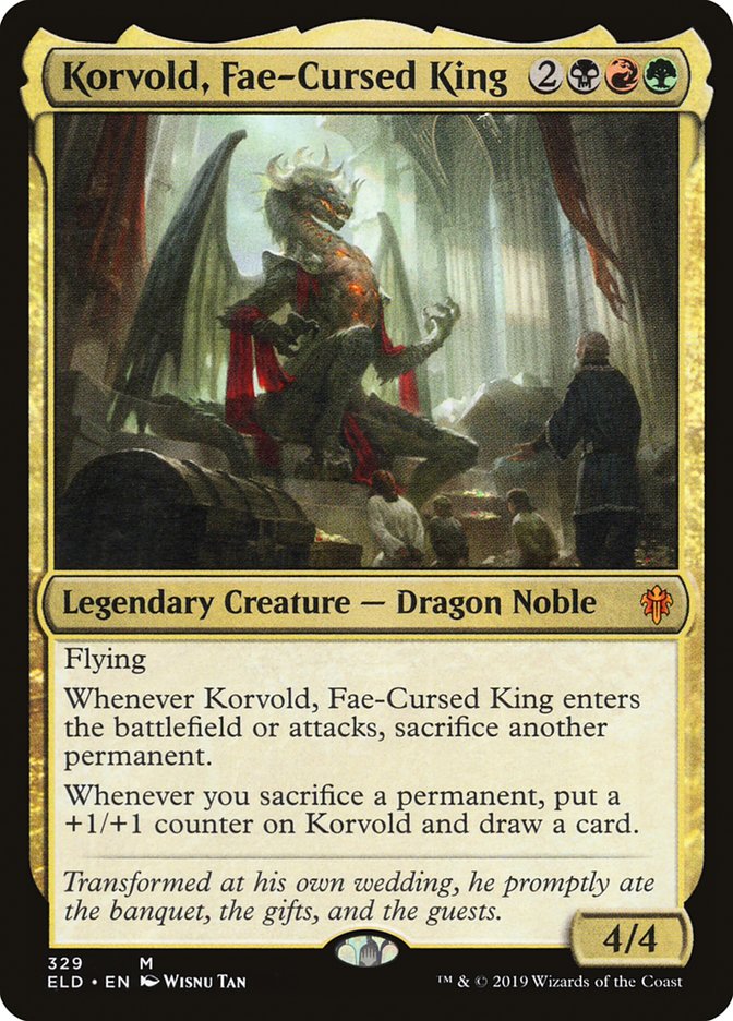 Korvold, Fae-Cursed King [Throne of Eldraine] | Card Merchant Takapuna