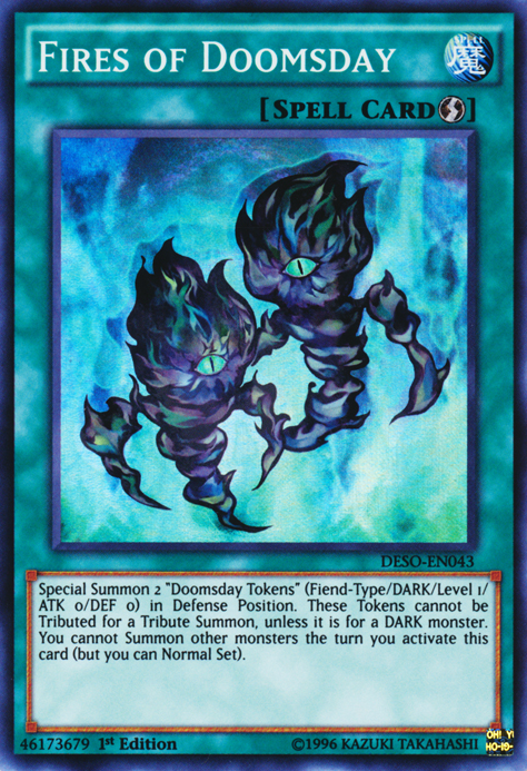 Fires of Doomsday [DESO-EN043] Super Rare | Card Merchant Takapuna