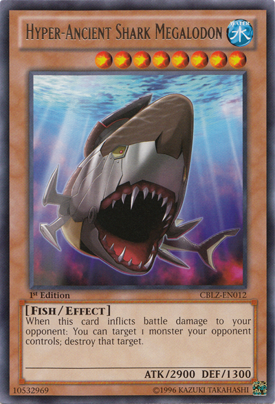 Hyper-Ancient Shark Megalodon [CBLZ-EN012] Rare | Card Merchant Takapuna