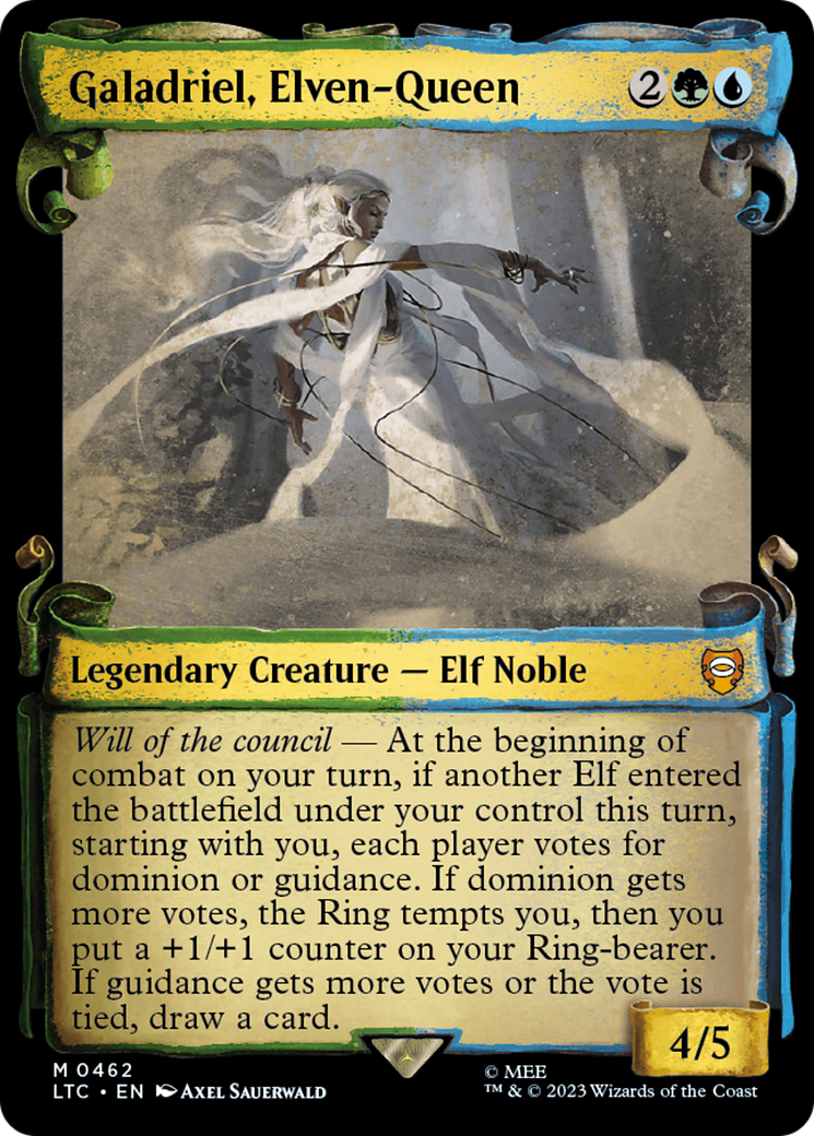 Galadriel, Elven-Queen [The Lord of the Rings: Tales of Middle-Earth Commander Showcase Scrolls] | Card Merchant Takapuna