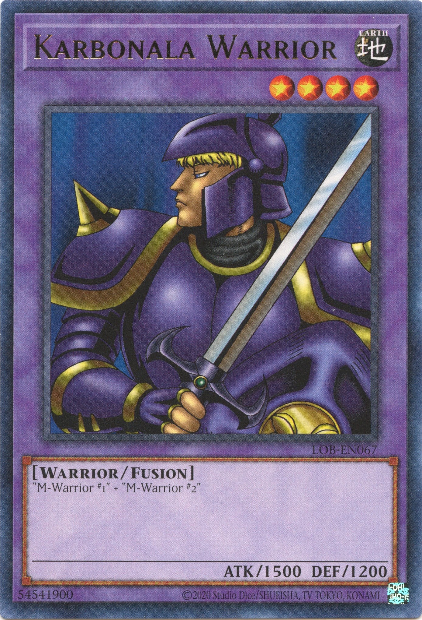 Karbonala Warrior (25th Anniversary) [LOB-EN067] Rare | Card Merchant Takapuna