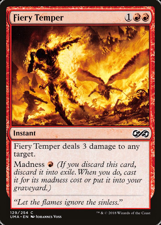 Fiery Temper [Ultimate Masters] | Card Merchant Takapuna