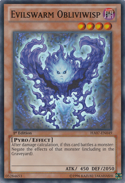 Evilswarm Obliviwisp [HA07-EN049] Super Rare | Card Merchant Takapuna