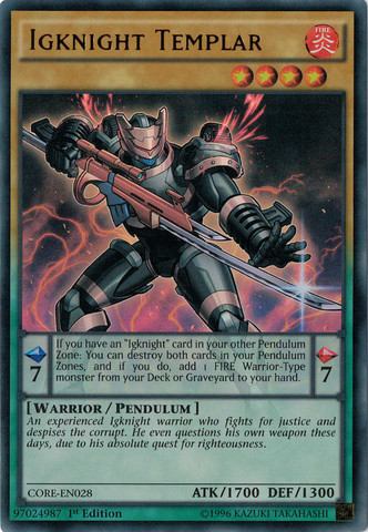 Igknight Templar [CORE-EN028] Ultra Rare | Card Merchant Takapuna