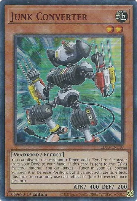 Junk Converter (Red) [LDS3-EN118] Ultra Rare | Card Merchant Takapuna