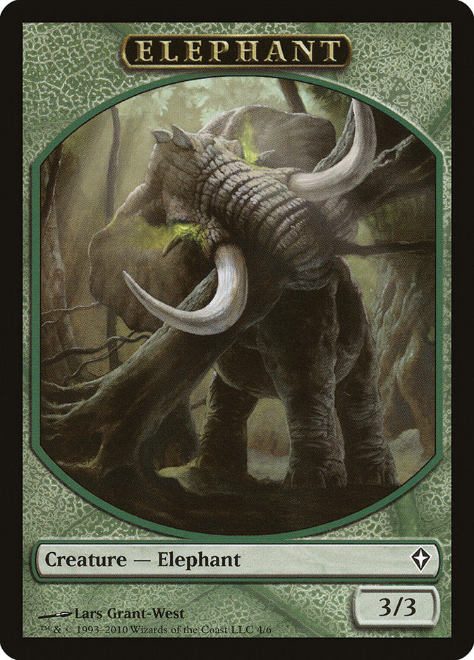 Elephant Token [Worldwake Tokens] | Card Merchant Takapuna