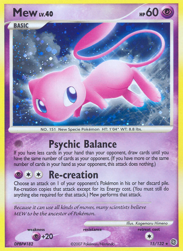 Mew (15/132) [Diamond & Pearl: Secret Wonders] | Card Merchant Takapuna