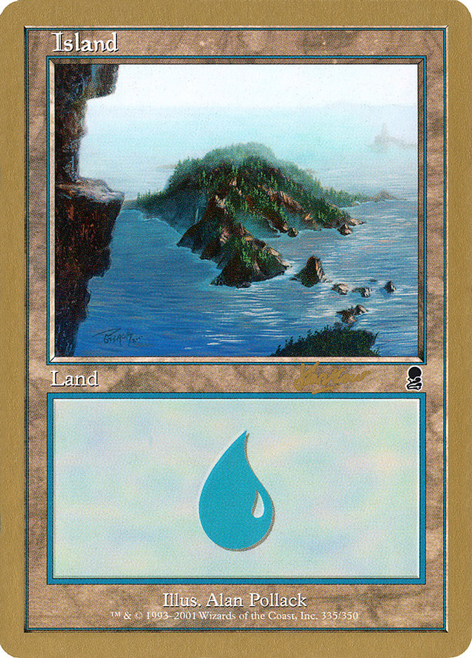 Island (shh335) (Sim Han How) [World Championship Decks 2002] | Card Merchant Takapuna