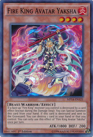 Fire King Avatar Yaksha [MP14-EN121] Super Rare | Card Merchant Takapuna