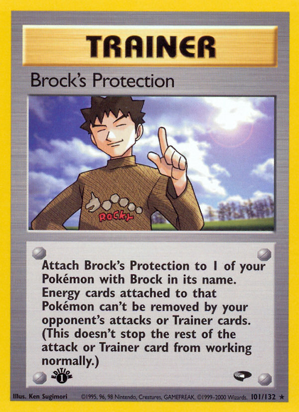 Brock's Protection (101/132) [Gym Challenge 1st Edition] | Card Merchant Takapuna