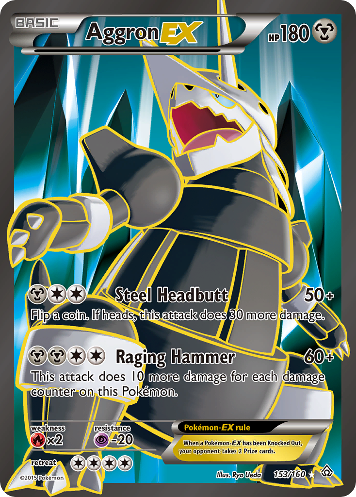 Aggron EX (153/160) [XY: Primal Clash] | Card Merchant Takapuna