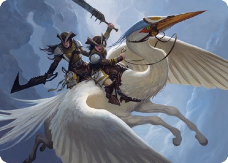 Gryffwing Cavalry Art Card [Innistrad: Crimson Vow Art Series] | Card Merchant Takapuna