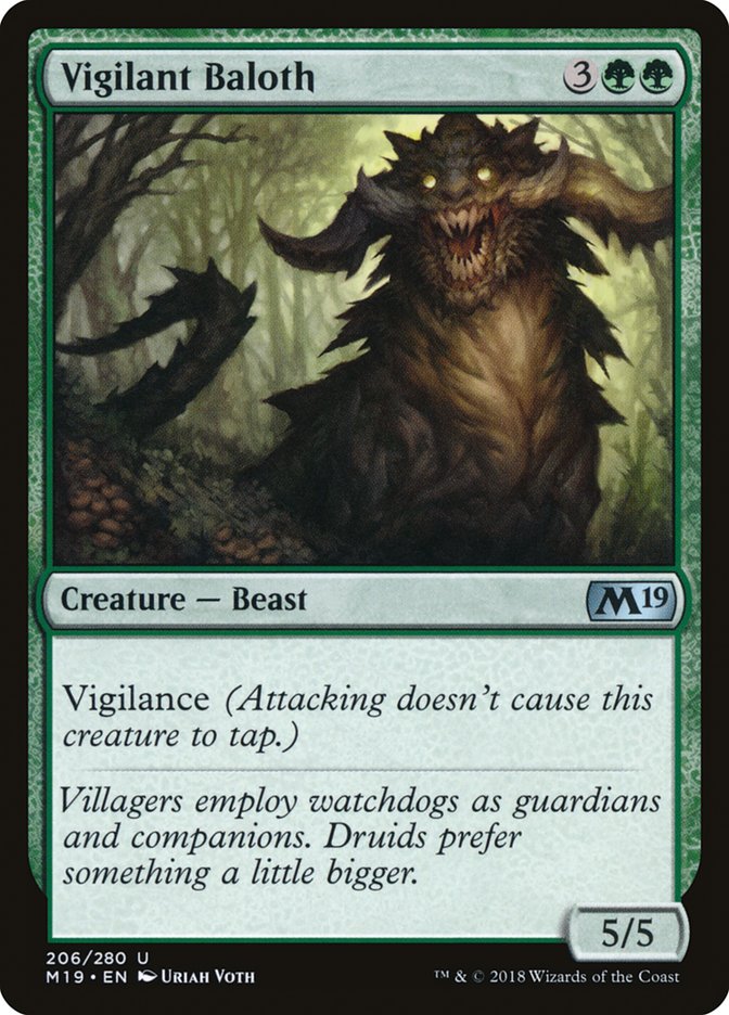 Vigilant Baloth [Core Set 2019] | Card Merchant Takapuna