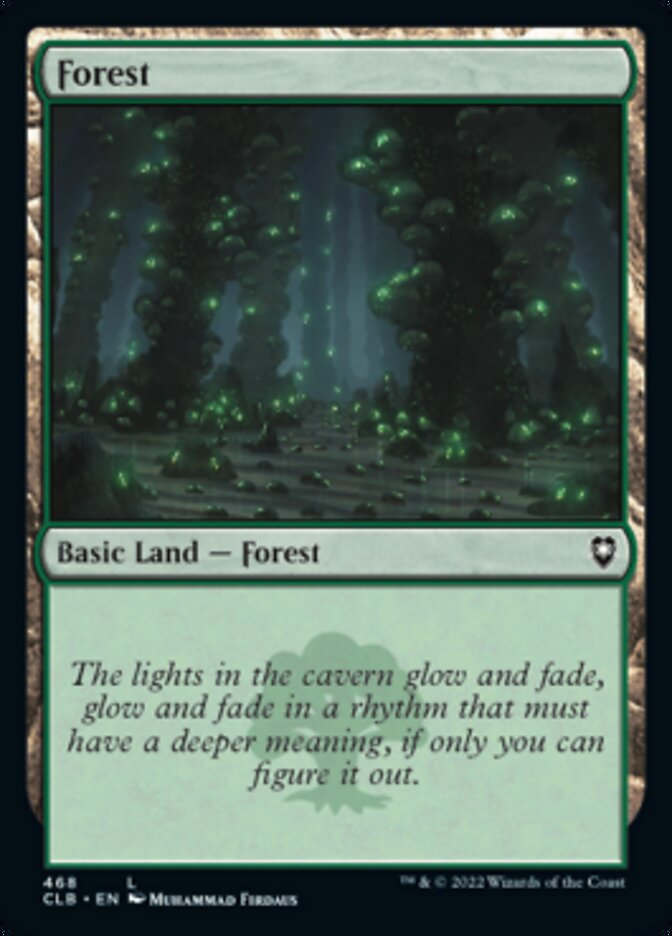 Forest (468) [Commander Legends: Battle for Baldur's Gate] | Card Merchant Takapuna