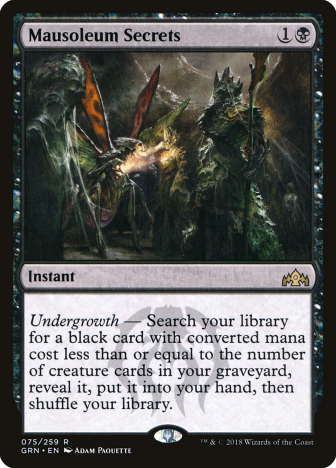 Mausoleum Secrets [Guilds of Ravnica] | Card Merchant Takapuna