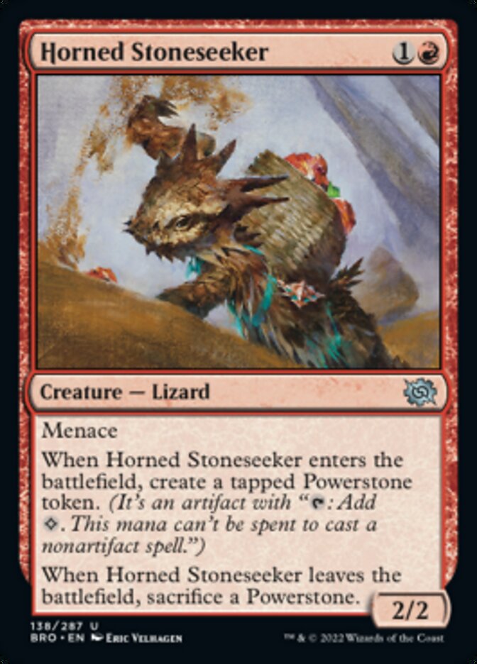 Horned Stoneseeker [The Brothers' War] | Card Merchant Takapuna