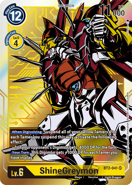 ShineGreymon [BT2-041] (Alternate Art) [Release Special Booster Ver.1.5] | Card Merchant Takapuna