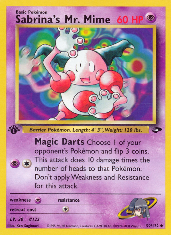 Sabrina's Mr. Mime (59/132) [Gym Challenge 1st Edition] | Card Merchant Takapuna