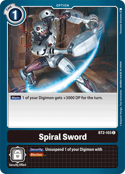 Spiral Sword [BT2-103] [Release Special Booster Ver.1.0] | Card Merchant Takapuna