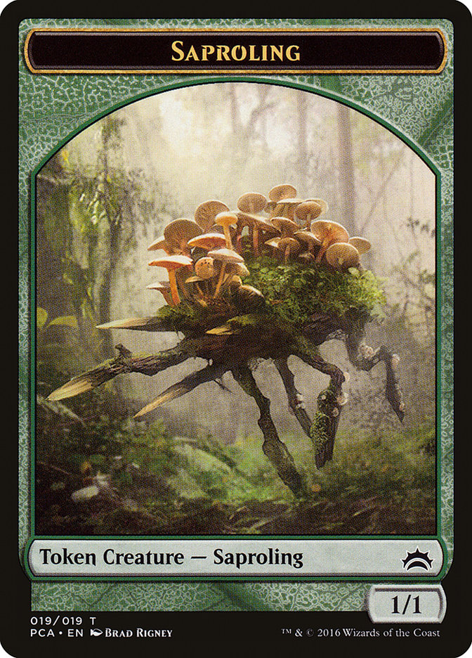 Saproling // Goblin Double-Sided Token [Planechase Anthology Tokens] | Card Merchant Takapuna