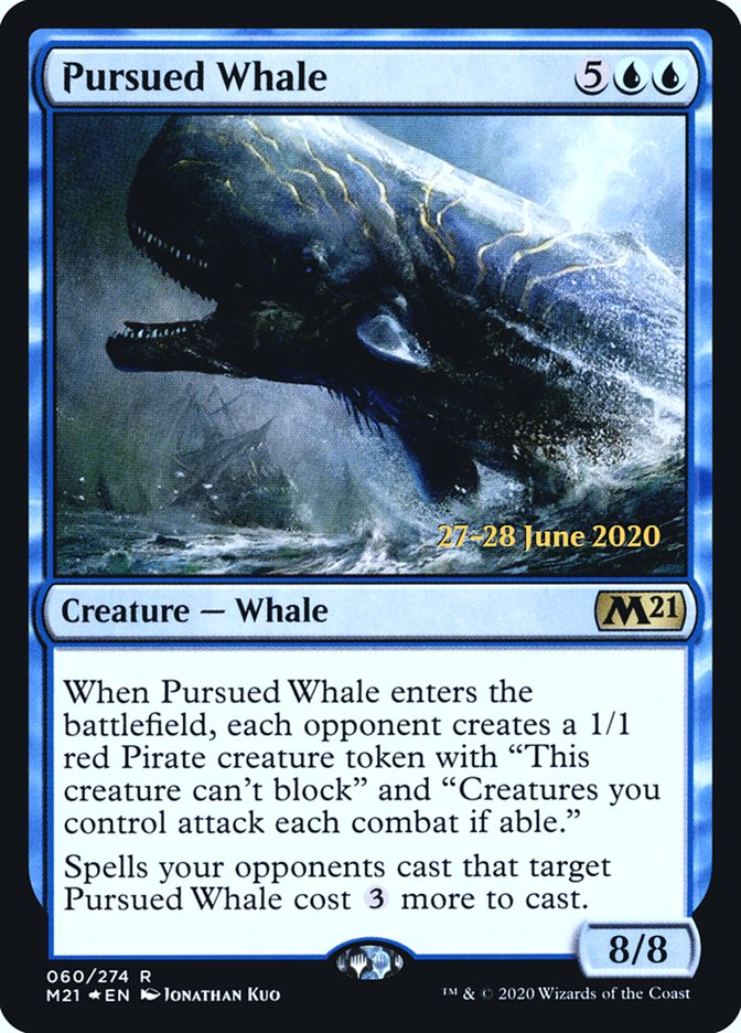 Pursued Whale [Core Set 2021 Prerelease Promos] | Card Merchant Takapuna