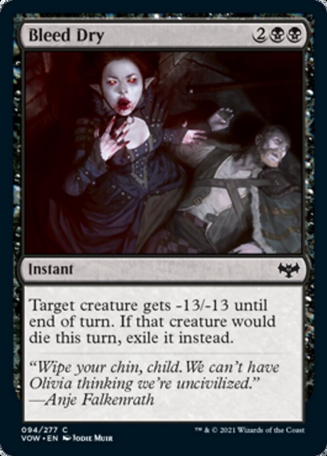 Bleed Dry [Innistrad: Crimson Vow] | Card Merchant Takapuna