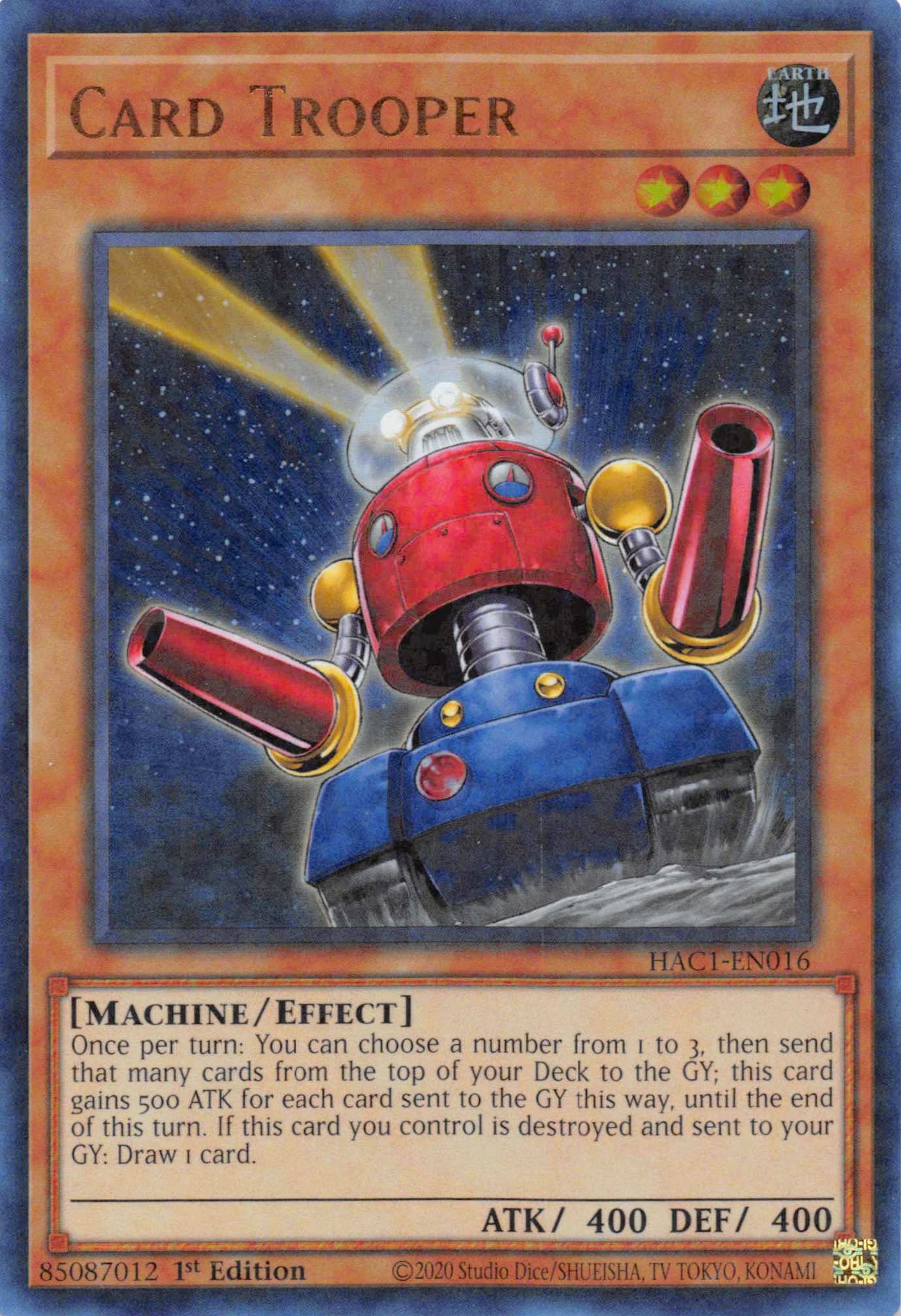 Card Trooper (Duel Terminal) [HAC1-EN016] Parallel Rare | Card Merchant Takapuna