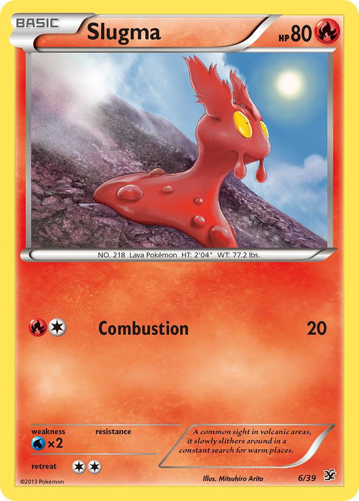 Slugma (6/39) [XY: Kalos Starter Set] | Card Merchant Takapuna