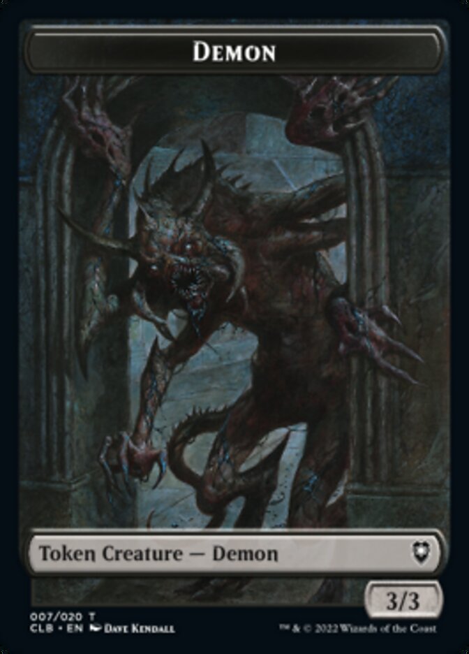 Demon Token [Commander Legends: Battle for Baldur's Gate Tokens] | Card Merchant Takapuna