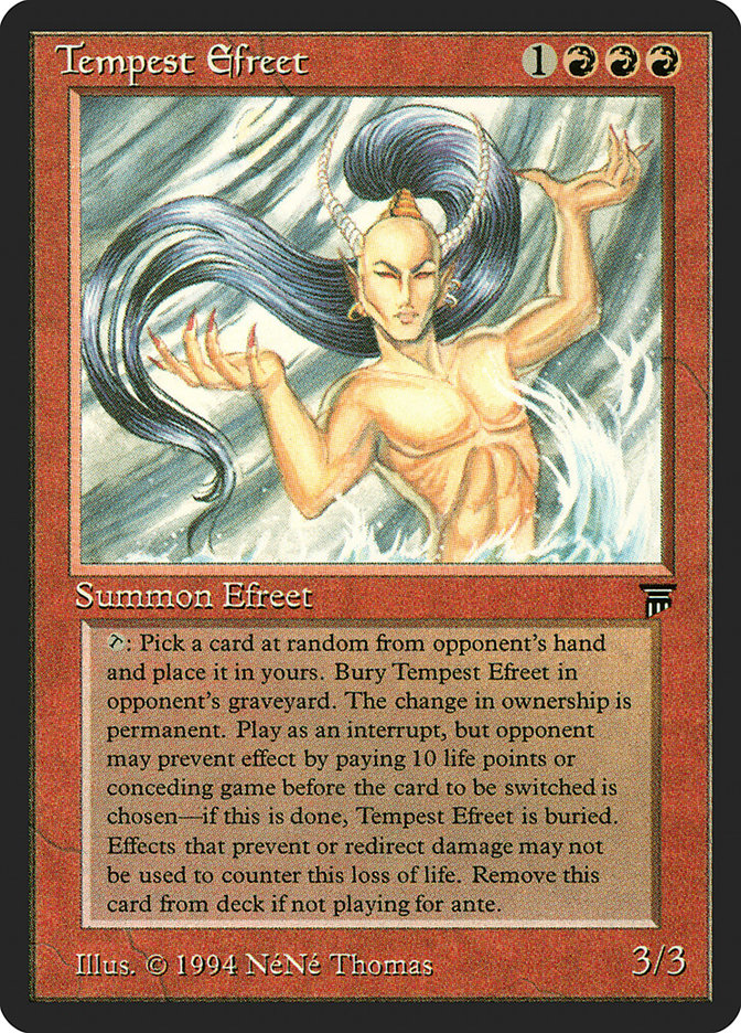 Tempest Efreet [Legends] | Card Merchant Takapuna