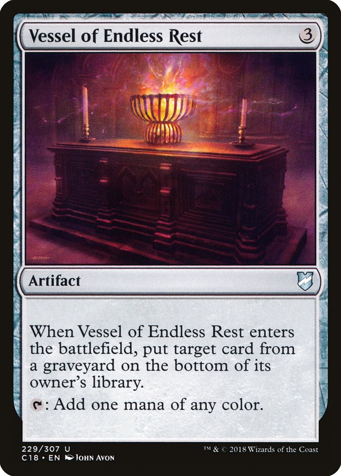 Vessel of Endless Rest [Commander 2018] | Card Merchant Takapuna