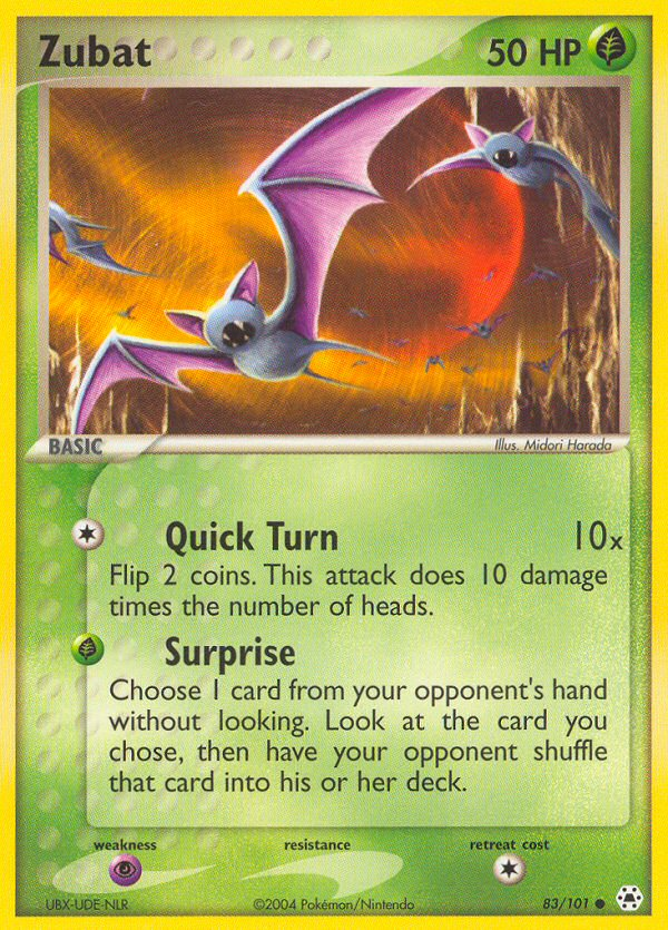 Zubat (83/101) [EX: Hidden Legends] | Card Merchant Takapuna