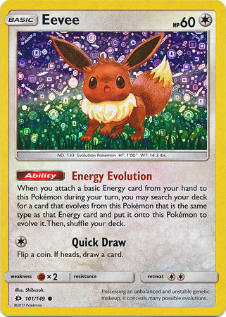 Eevee (101/149) (General Mills Promo) [Sun & Moon: Base Set] | Card Merchant Takapuna