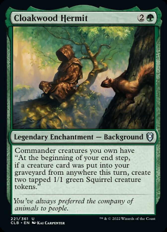 Cloakwood Hermit [Commander Legends: Battle for Baldur's Gate] | Card Merchant Takapuna