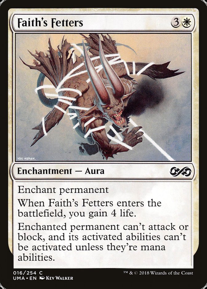 Faith's Fetters [Ultimate Masters] | Card Merchant Takapuna