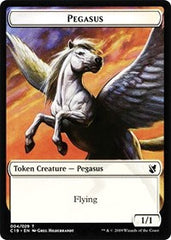 Pegasus // Human Double-Sided Token [Commander 2019 Tokens] | Card Merchant Takapuna