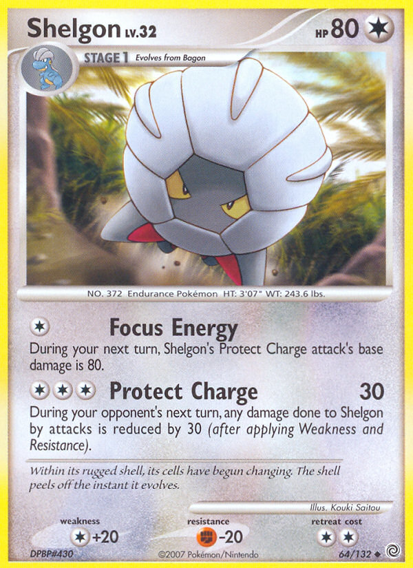 Shelgon (64/132) [Diamond & Pearl: Secret Wonders] | Card Merchant Takapuna