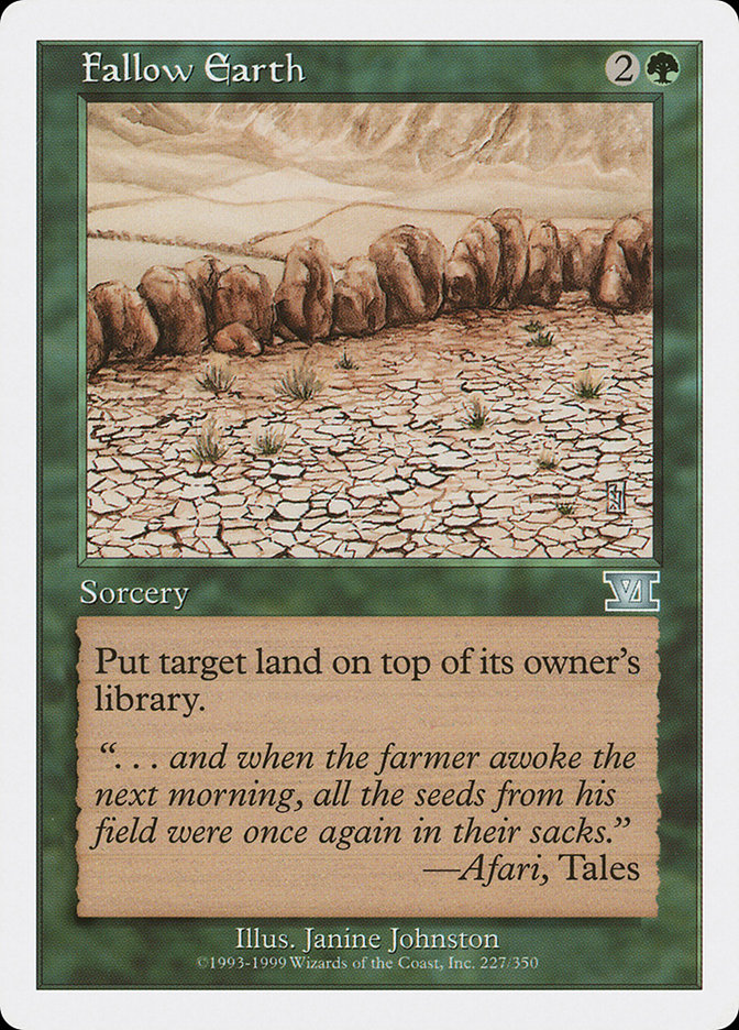 Fallow Earth [Classic Sixth Edition] | Card Merchant Takapuna