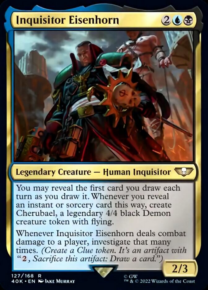 Inquisitor Eisenhorn (Surge Foil) [Warhammer 40,000] | Card Merchant Takapuna