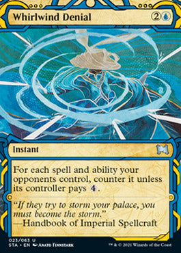 Whirlwind Denial (Foil Etched) [Strixhaven: School of Mages Mystical Archive] | Card Merchant Takapuna