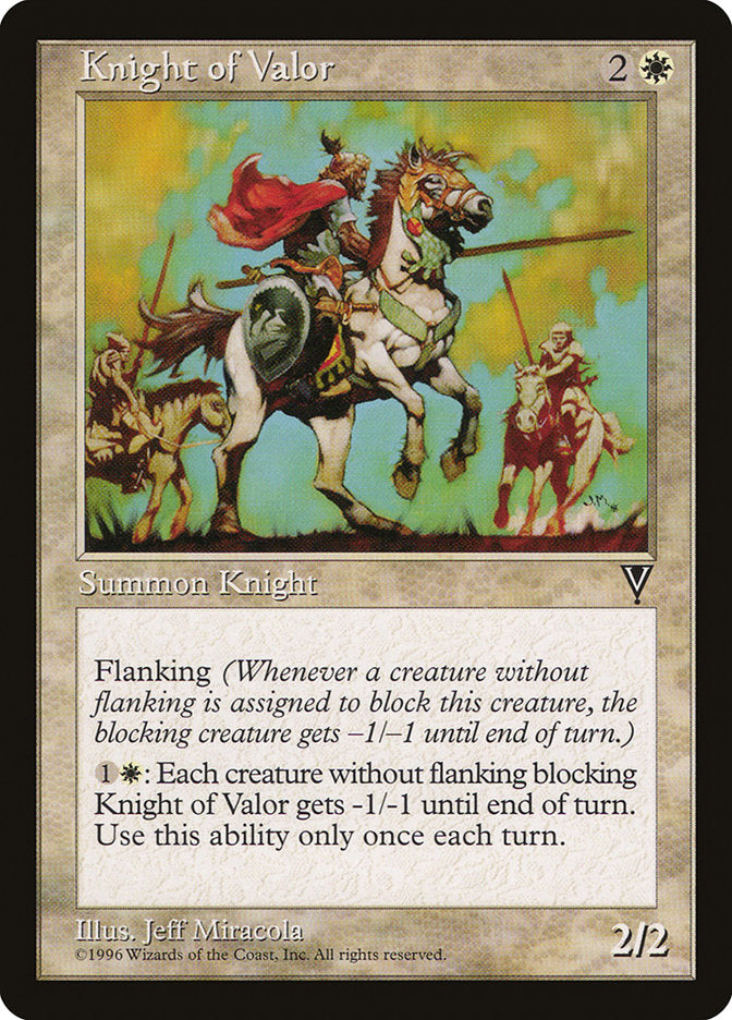 Knight of Valor [Visions] | Card Merchant Takapuna