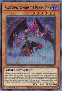 Blackwing - Simoon the Poison Wind (Blue) [LDS2-EN040] Ultra Rare | Card Merchant Takapuna