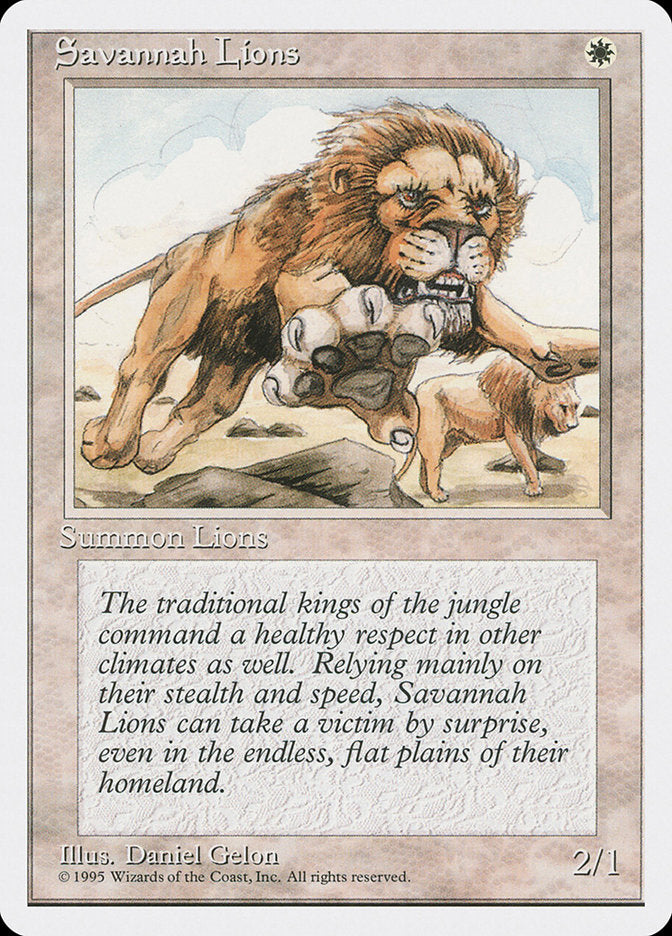 Savannah Lions [Fourth Edition] | Card Merchant Takapuna