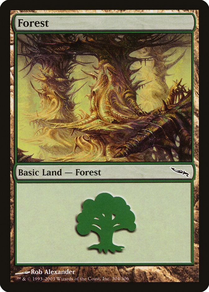 Forest (304) [Mirrodin] | Card Merchant Takapuna