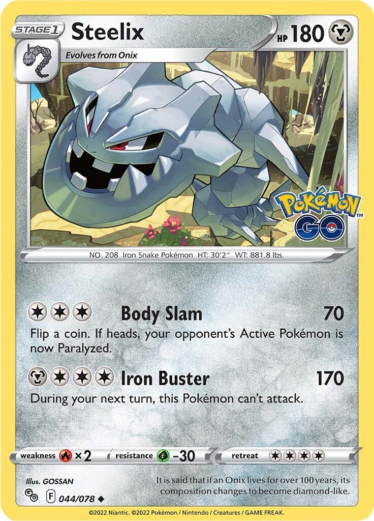 Steelix (044/078) [Pokémon GO] | Card Merchant Takapuna