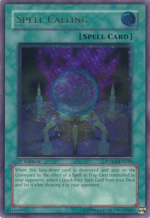 Spell Calling [POTD-EN039] Ultimate Rare | Card Merchant Takapuna