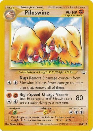 Piloswine (36/64) [Neo Revelation Unlimited] | Card Merchant Takapuna